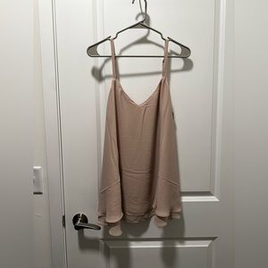 NWT Torrid Sophie Swing Cami Chiffon Top - Nude/Mushroom